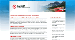 Desktop Screenshot of canada-electronic-travel-authorisation.com